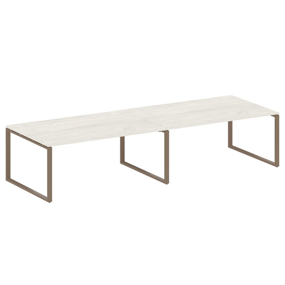 Переговорный стол (2 столешницы) на О-образном м/к