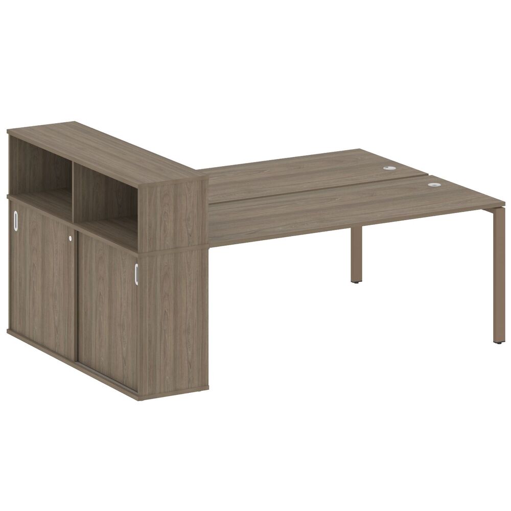 Рабочая станция с опорным шкафом-купе