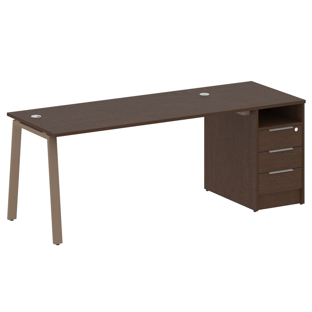 Рабочая станция на А-образном м/к с опорной тумбой