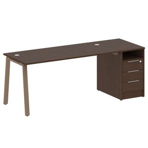 Рабочая станция на А-образном м/к с опорной тумбой