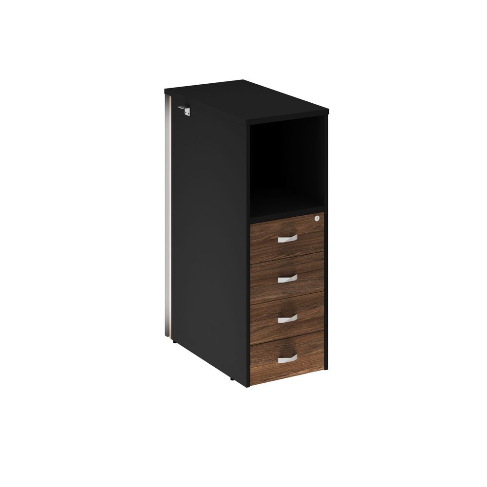 Onix Тумба с подсветкой 4 ящика проходная, средняя