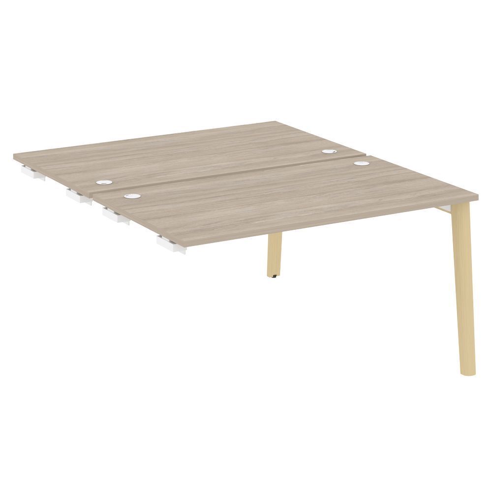 Стол-приставка двойной к опорным элементам (опоры - массив дерева)