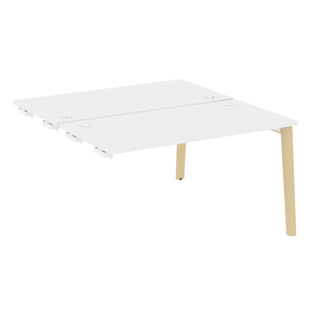 Стол-приставка двойной к опорным элементам (опоры - массив дерева)