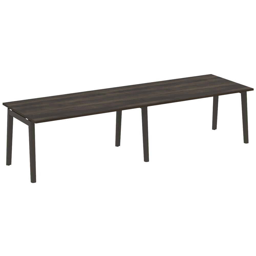 Стол переговорный (2 столешницы) (опоры - массив дерева)