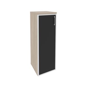 Шкаф средний узкий левый (стекло черное)