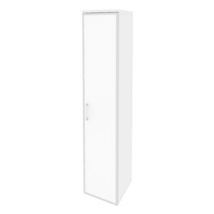 Шкаф высокий узкий правый (стекло белое)