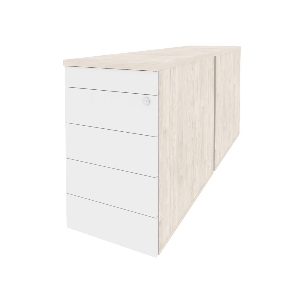 Тумба двойная приставная / опорная (TIP-ON)