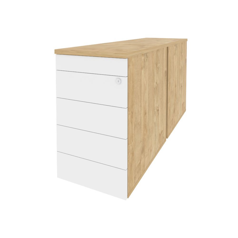 Тумба двойная приставная / опорная (TIP-ON)