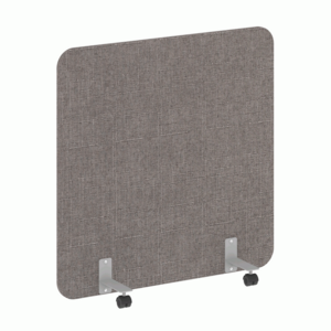 Перегородка на металлических опорах, на роликах