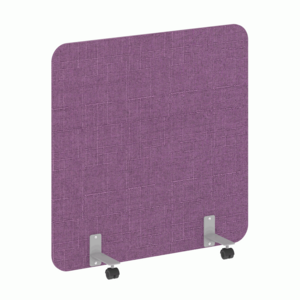 Перегородка на металлических опорах, на роликах