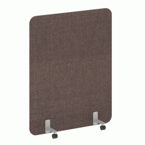 Перегородка на металлических опорах, на роликах