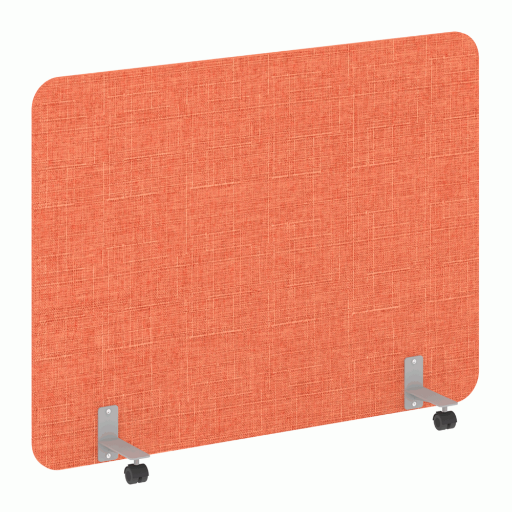 Перегородка на металлических опорах, на роликах