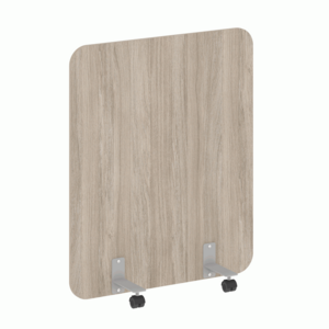 Перегородка на металлических опорах, на роликах