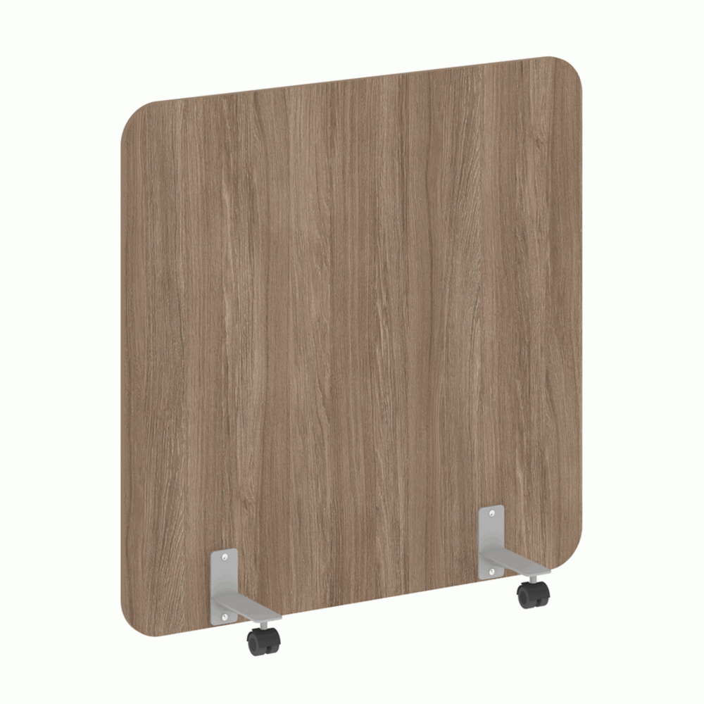 Перегородка на металлических опорах, на роликах