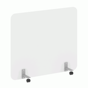 Перегородка на металлических опорах, на роликах