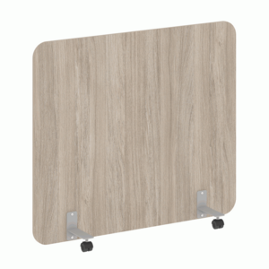 Перегородка на металлических опорах, на роликах