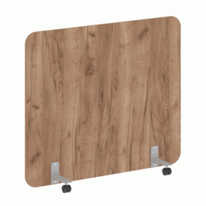 Перегородка на металлических опорах, на роликах