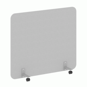 Перегородка на металлических опорах, на роликах