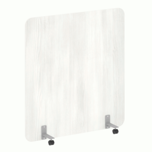 Перегородка на металлических опорах, на роликах