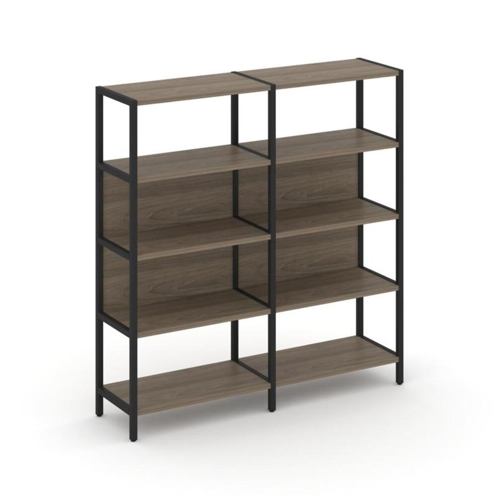 Двухсекционный стеллаж четырехярусный