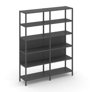Двухсекционный стеллаж пятиярусный