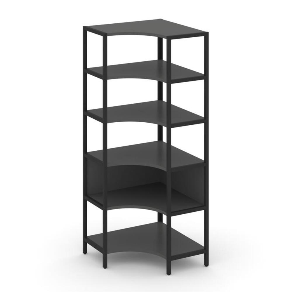 Односекционный угловой стеллаж пятиярусный