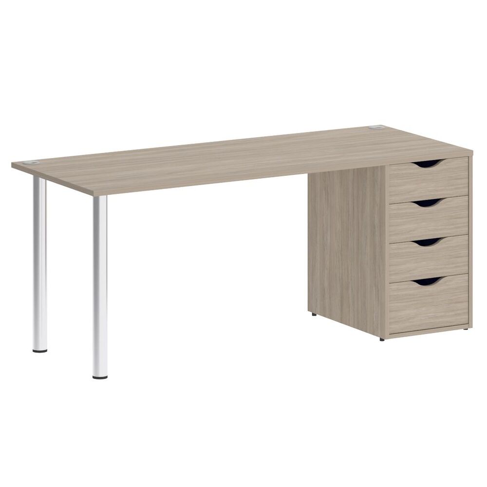 Стол письменный (опоры хром)