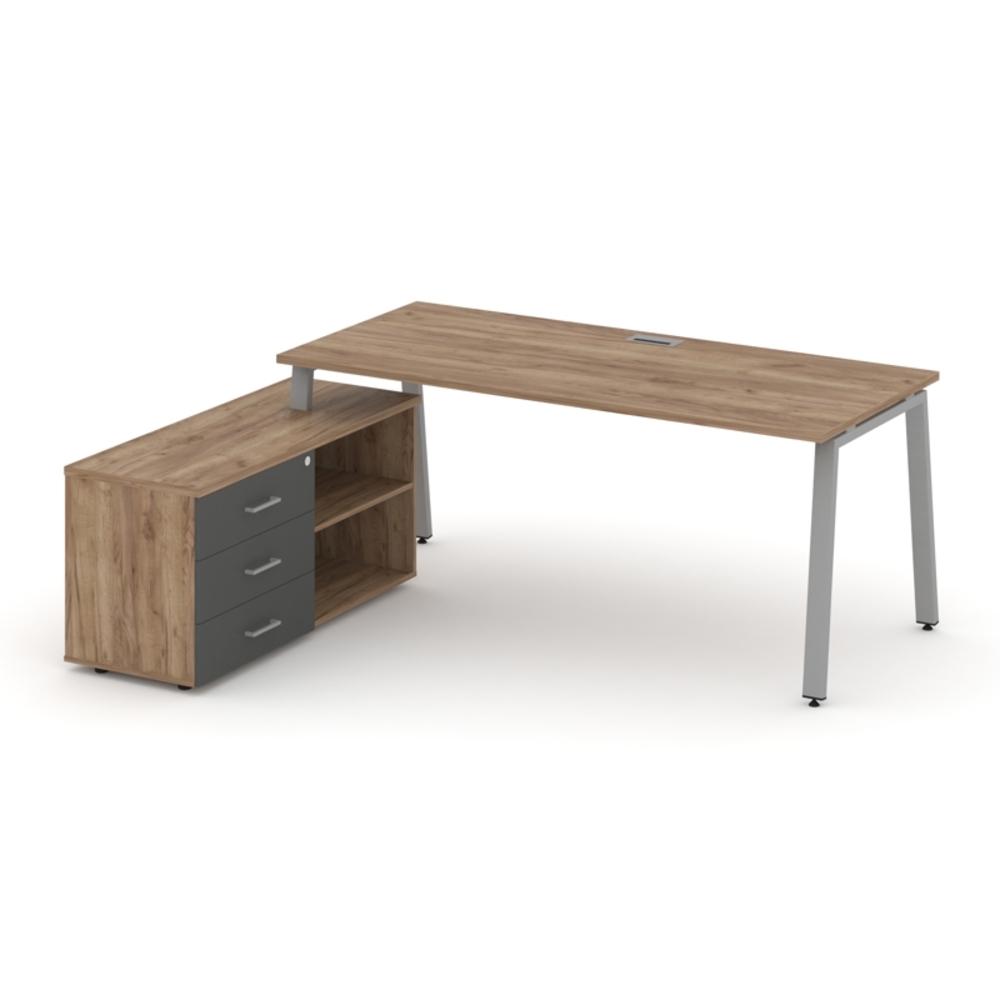 Style Project Direct Стол письменный с греденцией левой