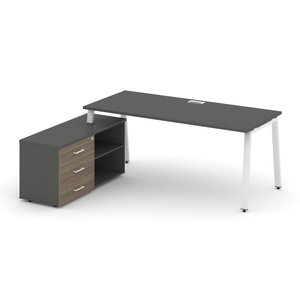 Style Project Direct Стол письменный с греденцией левой