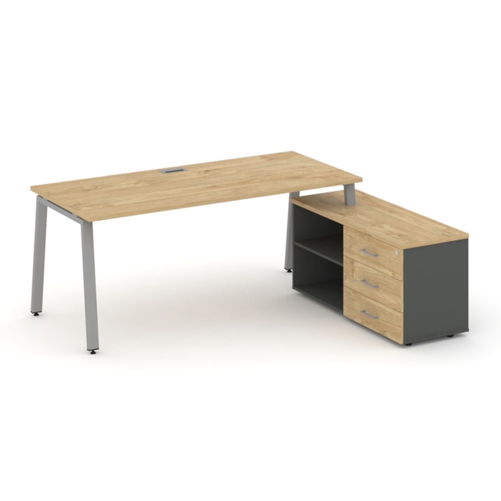 Style Project Direct Стол письменный с греденцией правой