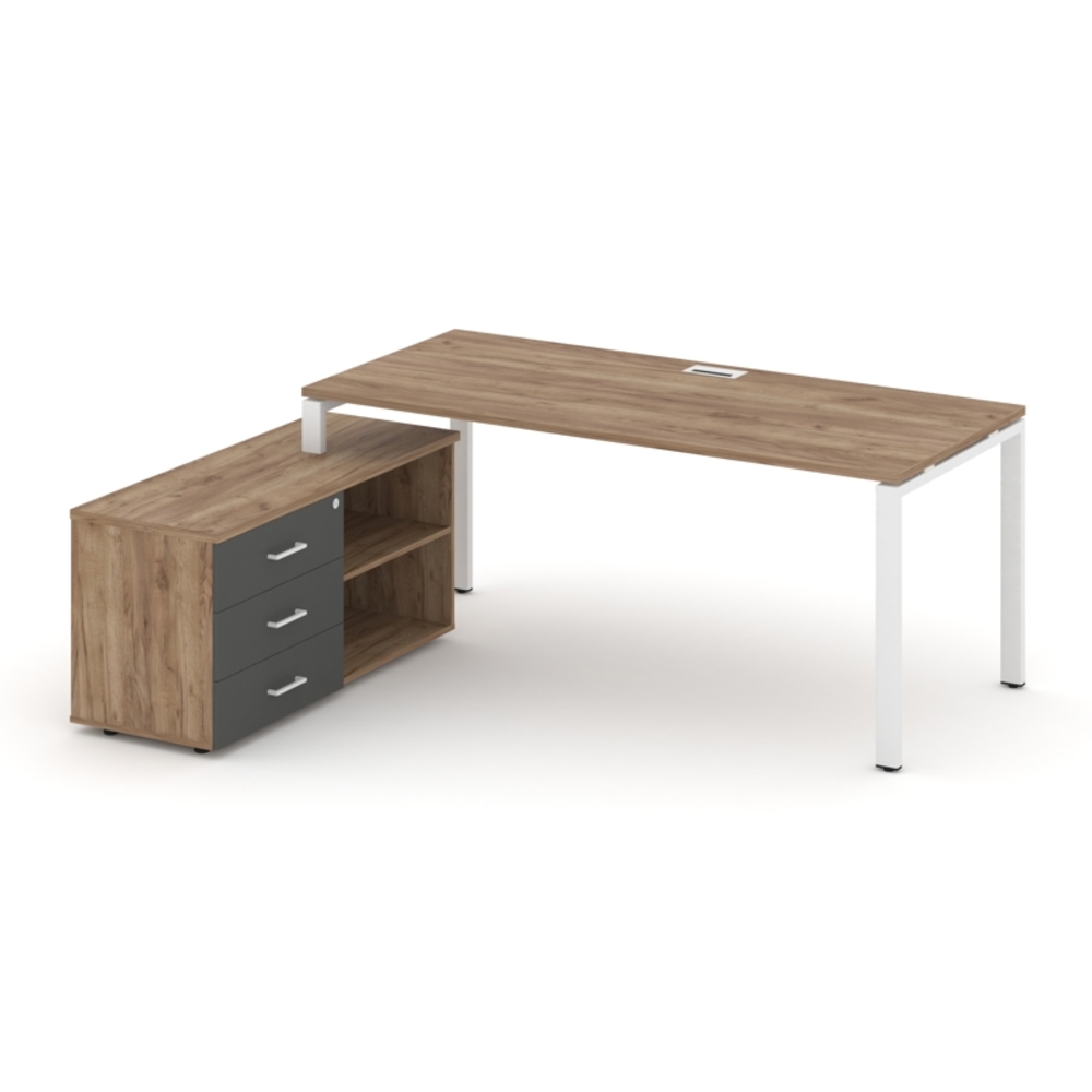 Style Project Direct Стол письменный с греденцией левой