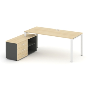 Style Project Direct Стол письменный с греденцией левой