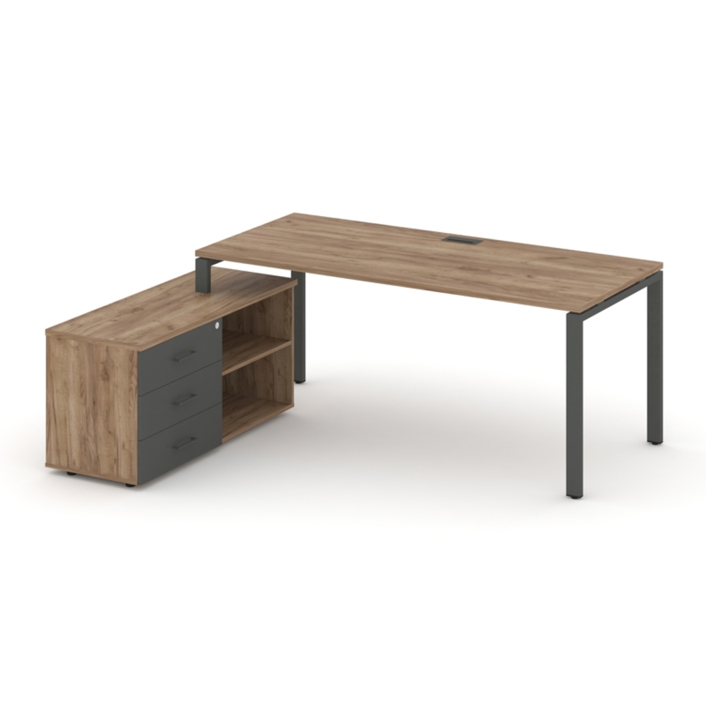 Style Project Direct Стол письменный с греденцией левой
