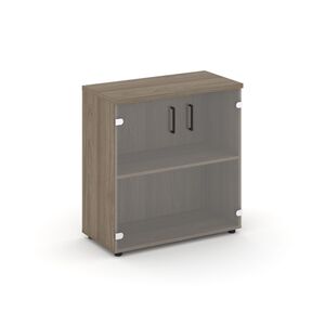 Шкаф низкий широкий (2 низких фасада стекло)