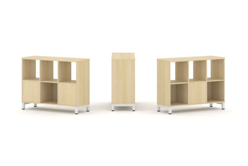 Набор стеллажа двухстороннего, 2 яруса