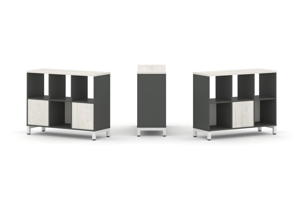 Набор стеллажа двухстороннего, 2 яруса