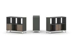 Набор стеллажа двухстороннего, 2 яруса