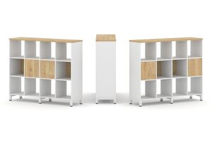 Набор стеллажа двухстороннего, 3 яруса