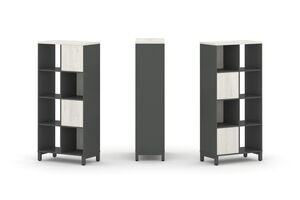 Набор стеллажа двухстороннего, 4 яруса