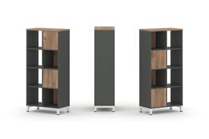 Набор стеллажа двухстороннего, 4 яруса