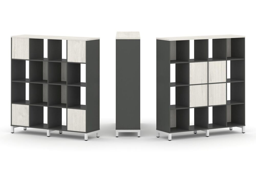 Набор стеллажа двухстороннего, 4 яруса