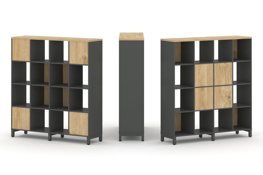 Набор стеллажа двухстороннего, 4 яруса