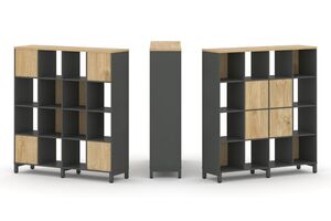 Набор стеллажа двухстороннего, 4 яруса