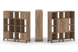 Набор стеллажа двухстороннего, 4 яруса