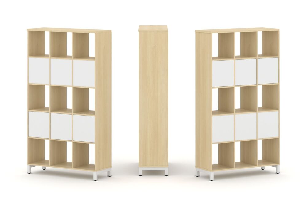 Набор стеллажа двухстороннего, 5 ярусов