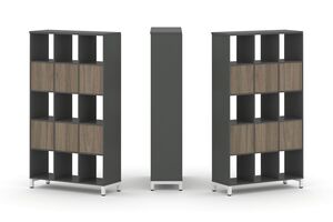 Набор стеллажа двухстороннего, 5 ярусов