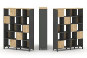 Набор стеллажа двухстороннего, 5 ярусов