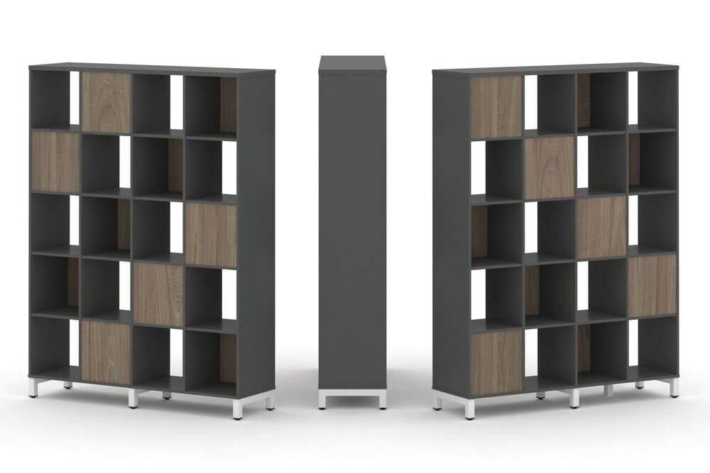 Набор стеллажа двухстороннего, 5 ярусов