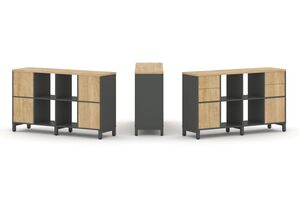 Набор стеллажа одностороннего, 2 яруса