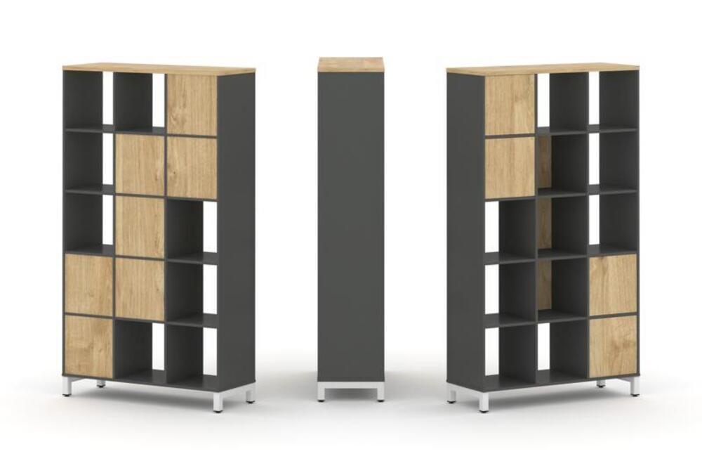 Набор стеллажа одностороннего, 5 ярусов